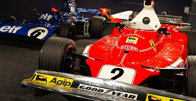 photo  les monoplaces de formule 1 sont à l’honneur dans le musée éphémère des 24 heures du mans, en attendant la réouverture du nouveau musée en 2026.  &copy;  ouest-france 