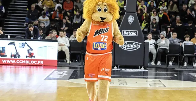 photo  léo la mascotte du msb, le 1er décembre 2024.  &copy;  le maine libre 