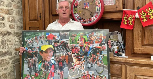 photo  les parents de kévin vauquelin affichent fièrement tous ses succès liés au vélo, chez eux.  &copy;  ouest-france 