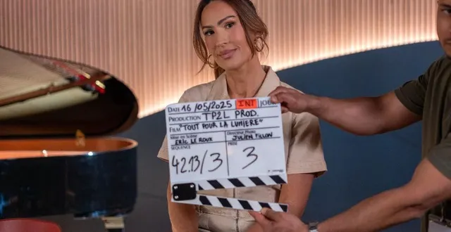 photo  vitaa sur le tournage de 