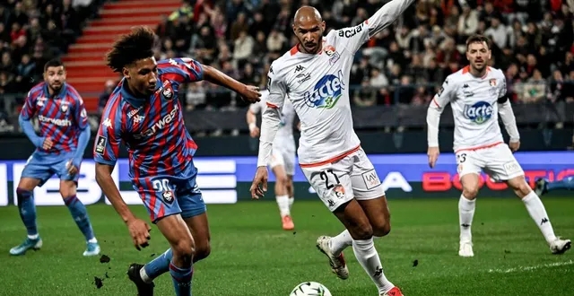 photo  en mars dernier, jordan adéoti et les lavallois étaient venus s’imposer 1-0 au stade michel d’ornano. désormais avranchinais, le milieu de terrain espère voir malherbe rebondir.  &copy;  martin roche / ouest-france 