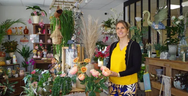 photo  annie-pierre raison, fleuriste et créatrice, est dorénavant installée 53 b. route de paris.   &copy;  le maine libre 