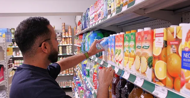 photo  abdallah saïdi a repris l’épicerie de bazouges en juillet 2025.  &copy;  le maine libre 