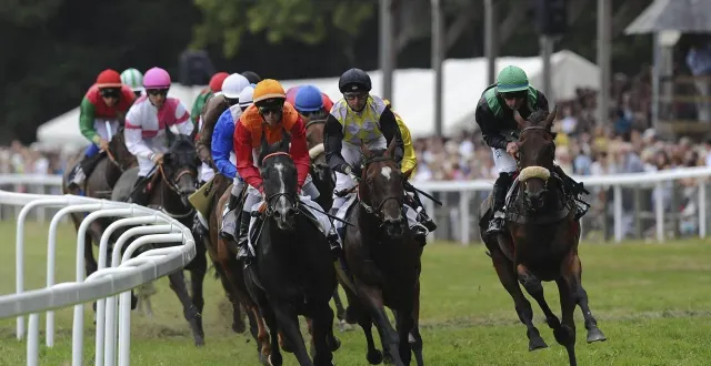 photo  plusieurs courses de galop sont au programme à sillé-le-guillaume.  &copy;  archives le maine libre – denis lambert 