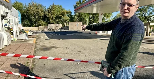photo  boris, un riverain de la station totalenergies du boulevard demorieux, au mans, après les détonations : « j’ai été réveillé par une première explosion […] j’ai appelé les pompiers ».  &copy;  le maine libre 