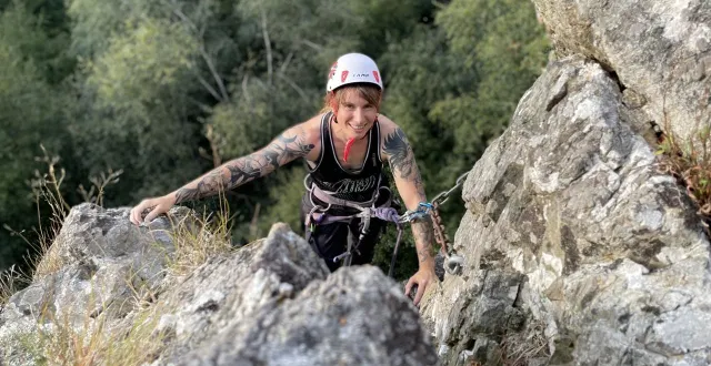 photo  stéphanie chardonnal, 41 ans, a participé à sa première sortie en extérieur en mai 2025 et a tout de suite attrapé le virus !  &copy;  ouest-france 