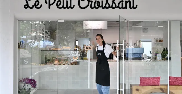 photo  la jeune entrepreneuse sarthoise laura dagoneau landry, originaire d’aigné, a d’abord créé son enseigne de livraison de plats français à hong kong : le petit croissant. avant d’ouvrir des boutiques à singapour.  &copy;  le petit croissant 