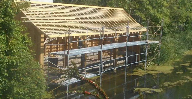 photo  les travaux pour la réhabilitation du manoir ont fortement avancé.  &copy;  ouest-france 