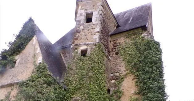 photo  une partie du château de la buzardière, fragile mais encore debout.   &copy;  lucien chanroux 