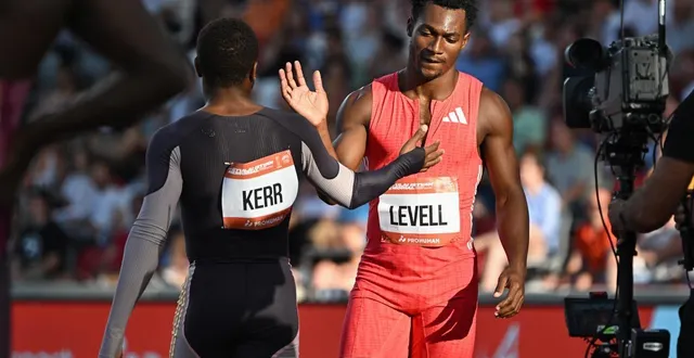 photo  bryan levell a remporté le 200 mètres en 19’’69.  ©  attila kisbenedek / afp 