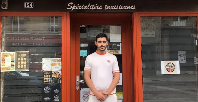 photo  azlouk wissem vient d’ouvrir son restaurant de spécialités tunisiennes à alençon.  &copy;  ouest france 