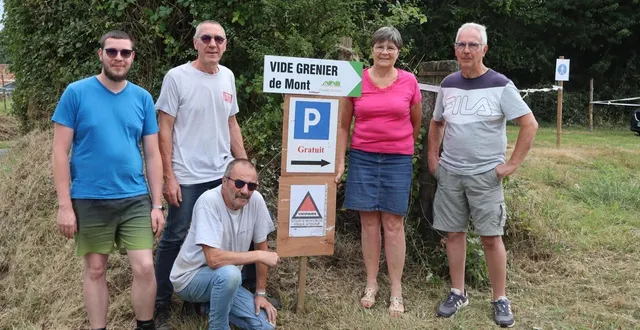 photo  réunis autour de lionel jarrié, le président du comité de mont, une petite partie des bénévoles s’activent pour faire de la 99e édition de la fête de mont un succès.  &copy;  ouest-france 