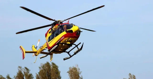 photo  ce jeudi 14 août 2025, un homme a été héliporté au chu de caen après un accident de la route à magny-le-désert (orne). photo d’illustration.  &copy;  michel coupard / archives ouest-france 