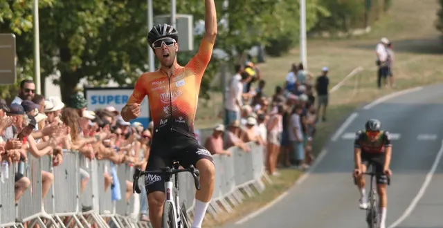 photo  saint-georges-sur-loire, 16 août. le charentais cédric bessaguet a été le plus costaud.  &copy;  co 