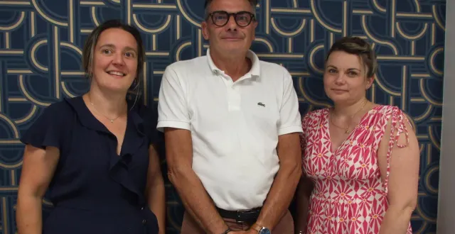 photo  sonia vade, trésorière, jean luc froger, président et aurélie hom, membre, préparent cette grande foire.  &copy;  ouest-france 