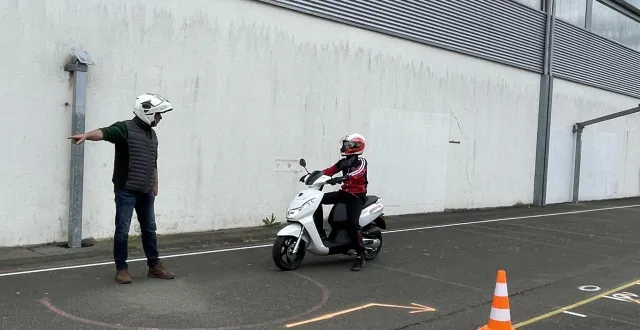 photo  le bsr est indispensable pour conduire un scooter de 50 cm3.  &copy;  photo archives le maine libre 