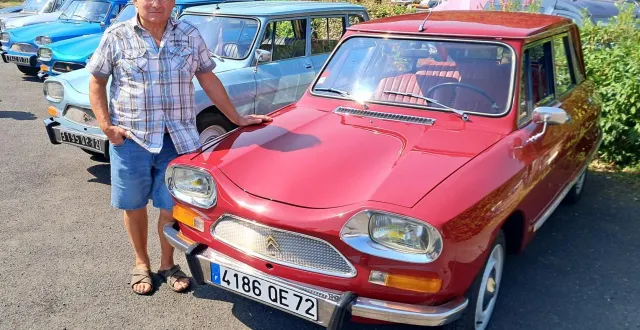 photo  avec son ami 8, patrick gosnet a fait partager sa passion de collectionneur.  &copy;  ouest-france 