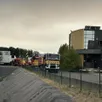 photo un incendie s’est déclaré dans les bureaux de l’entreprise mutual logistics, ce lundi 18 août 2025, à allonnes.