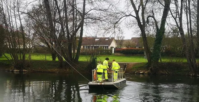 photo  le bac à chaînes doit être mis hors service à compter de vendredi.  &copy;  le maine libre 