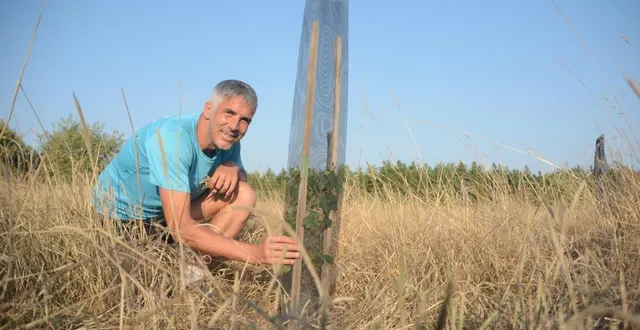 photo  « sur les 715 arbustes déjà plantés en novembre dernier, 98 % ont pris racine », se félicite yohann galisson qui a porté le projet.  &copy;  antoine humeau 