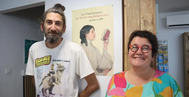 photo  marie montailler-voisin et antoine voisin, deux libraires à la passion communicative pour le livre.  &copy;  co 