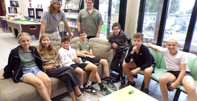 photo  le matin est consacré aux jeux libres au paj de changé pendant le mois d’août.   &copy;  le maine libre 