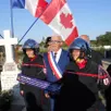 photo  une plaque à la mémoire du sergent wallace a été dévoilée lors de la cérémonie au cimetière. 