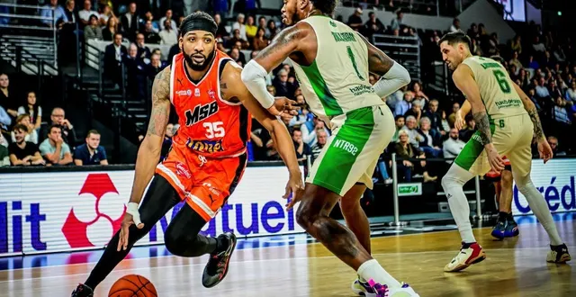 photo  tashawn thomas, l’un des hommes forts de la saison 2024-2025 du msb, a rempilé pour une année en sarthe.  &copy;  le maine libre - yvon loué 