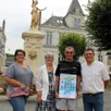 photo  les partenaires à l’issue d’une réunion : delphine bareau, adjointe au maire, béatrice dorizon, secrétaire, michel dorizon, président de l’association les accidentés de la vie et pierre ouvrard. 