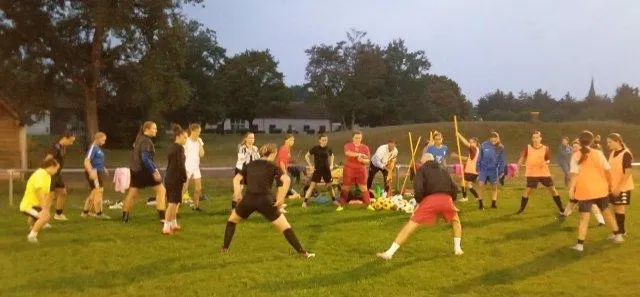 photo  la real féminine a repris les entraînements le 11 août.  &copy;  le maine libre 