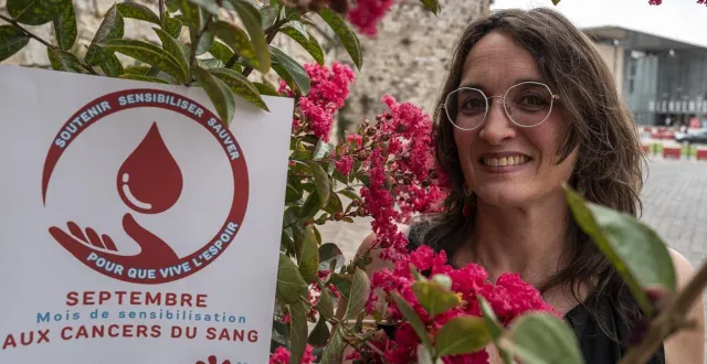 photo  estelle mille, présidente de l’association leucémie espoir 72.  &copy;  denis lambert 