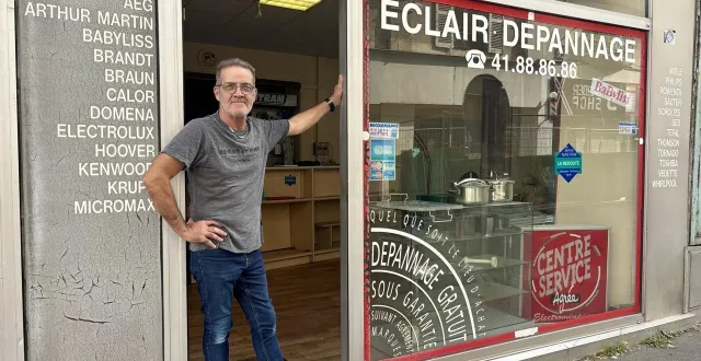 photo  olivier moulin est le patron d’éclair dépannage, rue du mail à angers (maine-et-loire), depuis 2004. il partira à la retraite samedi 30 août 2025.  &copy;  ouest-france 