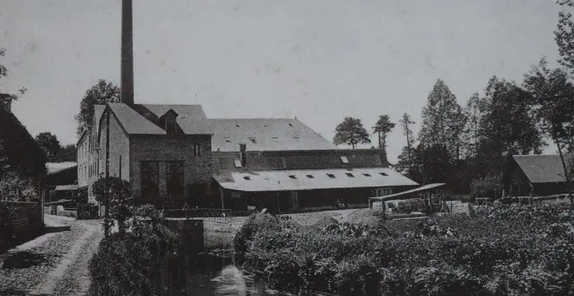 photo  la filature du pont, à caligny.  &copy;  illustration du livre l’usine et ses hommes dans le textile du bocage ornais 