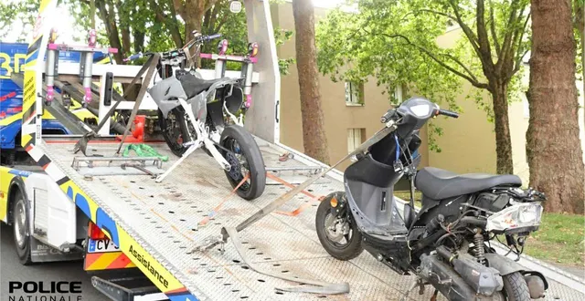 photo  la police du mans a saisi deux véhicules motorisés ce mardi 26 août au mans.  &copy;  ddpn 72 