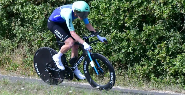 photo  cinquième du contre-la-montre, dorian godon compte vingt secondes de retard au classement général.  &copy;  co - marie delage 
