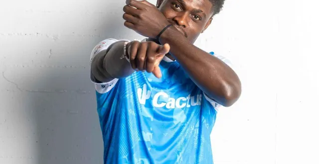 photo  okpo williams mazié débarque au sm caen.  &copy;  rfcu luxembourg 