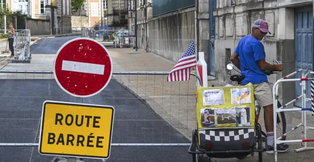 photo  rue chanzy, la circulation sera rouverte ce samedi 30 août 2025.  &copy;  photo le maine libre - denis lambert 
