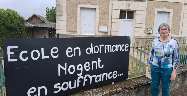 photo  claude allaire, la maire de nogent-sur-loir, ne s’explique pas pourquoi c’est l’école de sa commune qui doit fermer.   &copy;  le maine libre 