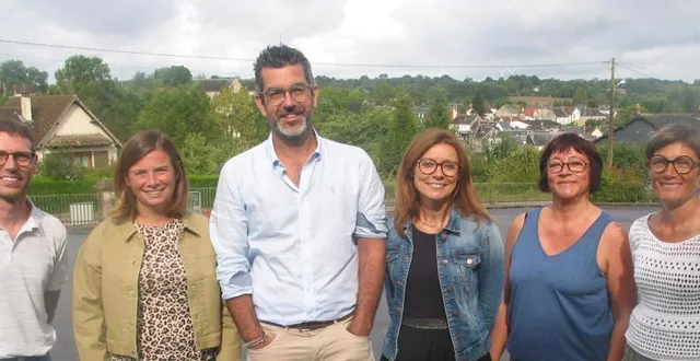 photo  (de g. à dr.), cédric dubois, angélique hébert, vincent auber, mylène le picaut, sandrine triola, hélène dumesnil.  &copy;  ouest-france 