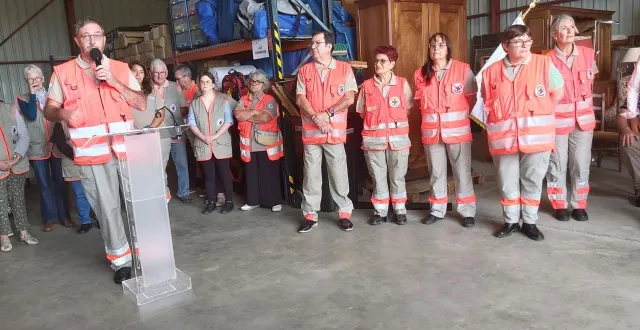 photo  sébastien dubois, président de l’unité locale lors de son intervention.  &copy;  le maine libre 