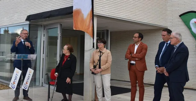 photo  la nouvelle salle, inaugurée en présence de suzanne jalinier et d’élus.  &copy;  le maine libre 