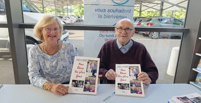 photo  maud cordon et marcel dujarrier présentent leur livre.  &copy;  cordon 