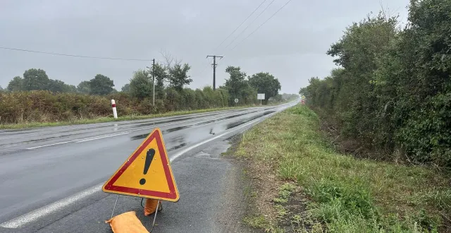 photo  l’accident a eu lieu dans la commune de torfou, sur la route départementale 753, ce mardi 2 septembre 2025.  &copy;  ouest-france 