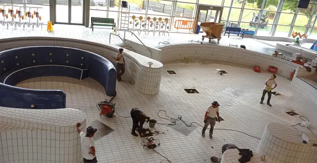 photo  à l’occasion de l’arrêt technique, les bassins du centre aquatique seront vidés et nettoyés et l’étanchéité revue.  &copy;  centre aquatique du pays sabolien 