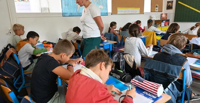 photo  angers, le 1er septembre 2025. l’enseignement catholique sous contrat accueille 29 417 écoliers dans le premier degré, en baisse de 2,20 %.  &copy;  laurent combet 