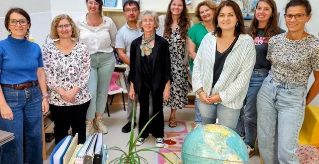 photo  de gauche à droite, céline loison, la directrice, et les deux nouvelles enseignantes, françoise villemin, en complément de service, et céliane deleu, en charge des ce2-cm1.  &copy;  ouest-france 