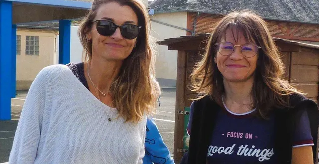 photo  aurore taffin, la directrice, assure sa 24e rentrée au sein de l’école tristan-klingsor. à ses côtés, une enseignante de l’école.  &copy;  ouest-france 