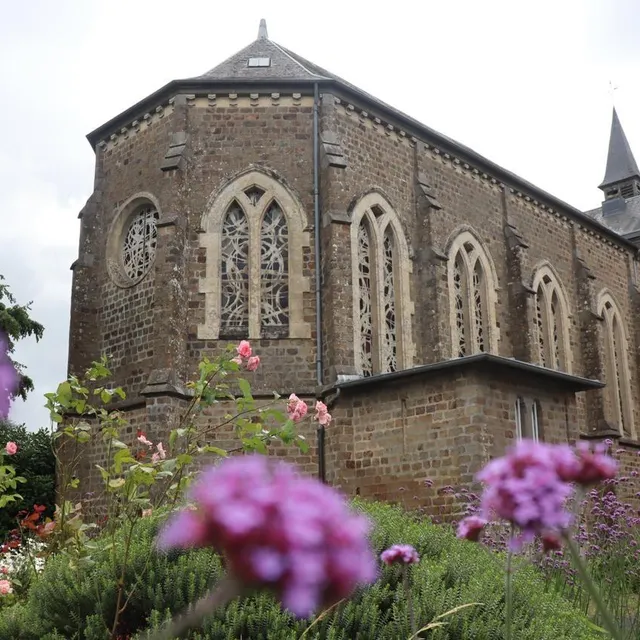 photo depuis l’arrière de l’établissement, la chapelle de l’ehpad jean-baptiste-lecornu à flers est bien visible.  ©  ouest-france