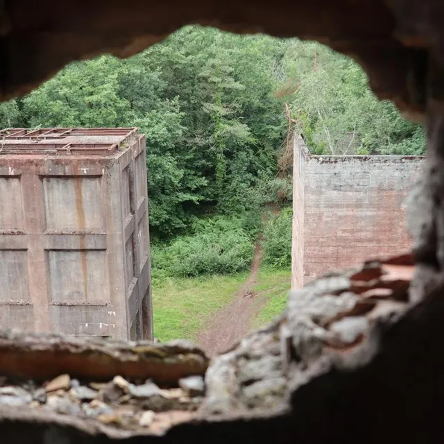 photo le chevalement de la mine de saint-clair-de-halouze, dans l’orne, est situé dans la forêt de halouze.  ©  ouest-france