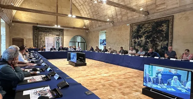 photo  à l’abbaye de l’épau d’yvré-l’évêque dans la sarthe, la salle michel-d’aillières sera exceptionnellement ouverte à la visite lors des journées européennes du patrimoine 2025.  &copy;  ouest-france 